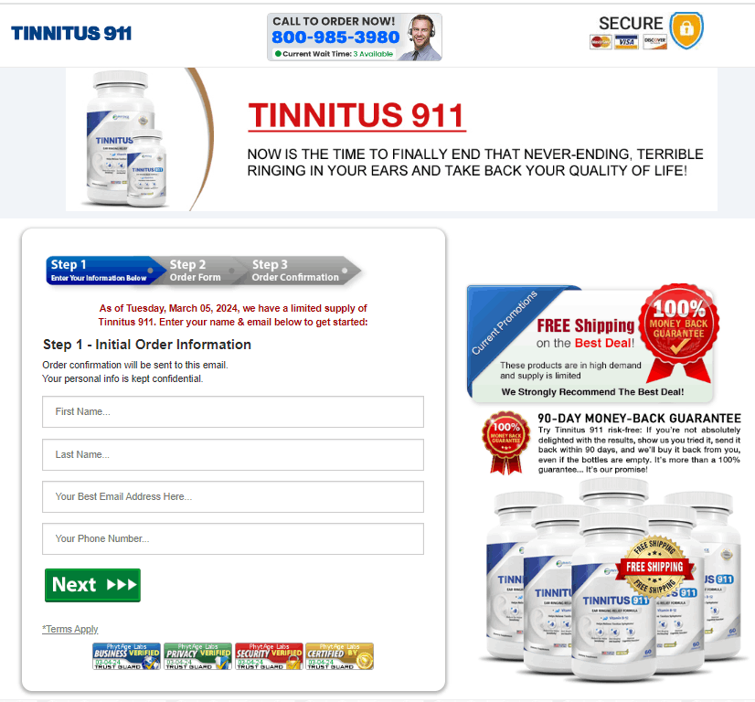 Tinnitus911-checkout-page